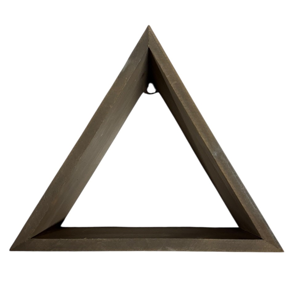 Hobby Lobby Triangle Floating Wall Shelf Decor‎ Display Modern Geometric Gray